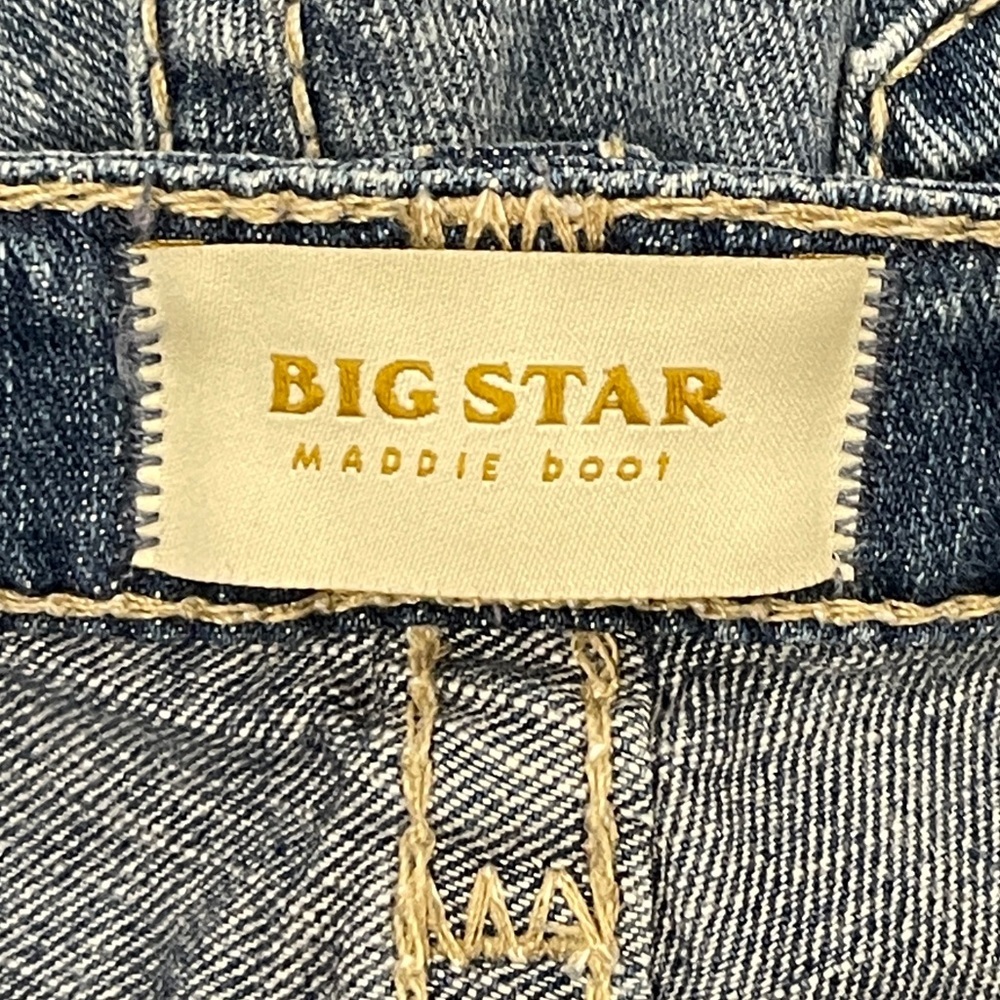Big Star Maddie Boot Denim Distressed Jeans Size 27 - Picture 7 of 7